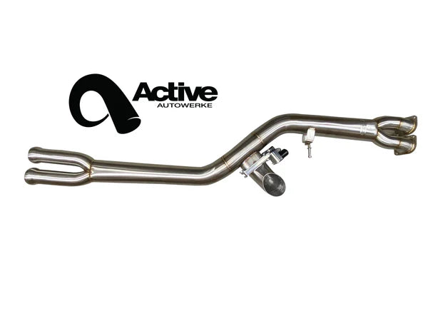 F8X BMW M3 & M4 Single Mid Pipe includes Active F-brace