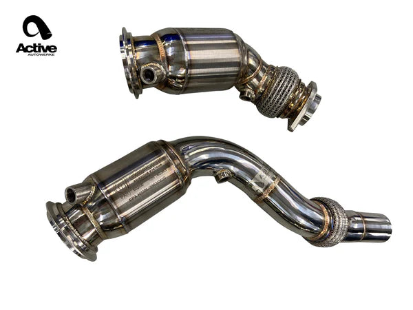 F8X BMW S55 M2C / M3 / M4 Downpipes w GESI G-Sport Cats