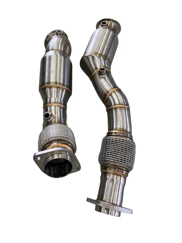 Active Autowerke BMW S58 F97/F98 X3M/X4M Downpipes w Aflow CATs