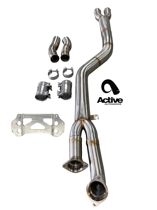 Active Autowerke G87 M2 Signature single mid-pipe with G87-brace