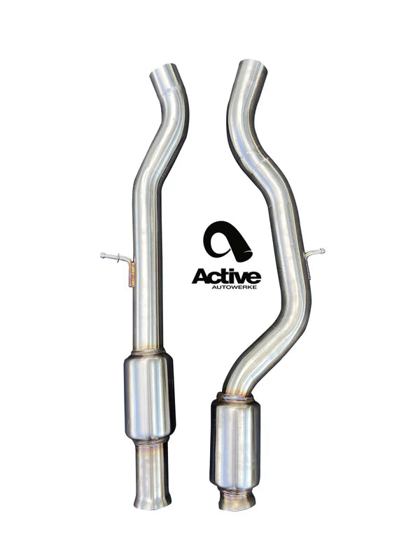 F8X BMW M3 & M4 Single Mid Pipe includes Active F-brace